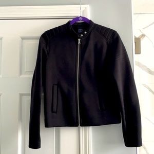 GAP Black Scuba Bomber Moto Jacket
